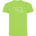 Kruskis CA65500628S158 Футболка с коротким рукавом Sailing DNA Зеленый Light Green 3XL