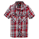 Купить Brandit 4012-38-S Рубашка с коротким рукавом Roadstar Белая Red S 7ft.ru в интернет магазине Семь Футов