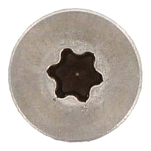 Euromarine VIXVAT0560-25 9047 A2 TX25 5.0x60/36 Винт Torx с потайной головкой 25 единицы Серебристый Grey