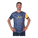 JLC COJLCGCSXL Футболка с коротким рукавом Fish Camo Голубой Blue / Yellow XL