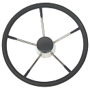 Купить Рулевое колесо из нержавеющей стали с черной пеной Lalizas 99701 390 мм 7ft.ru в интернет магазине Семь Футов