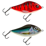 Salmo QSD441 Slider Sinking Безгубые воблеры 70 mm Многоцветный Holo Smelt