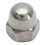 Euromarine 700008-UNIT A4 DIN 1587 5 mm Глухая гайка Серебристый Silver