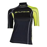 Salvimar 000041e Женская футболка-рэшгард с коротким рукавом Black 2x25x30 XL