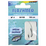 Flashmer HNSD02 Daurade Связанные Крючки 0.350 мм Черный Black Nickel 2 