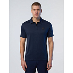 North sails 692472-0802-XXL Поло с короткими рукавами Tencel Jersey Голубой Navy Blue 2XL