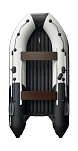 Надувная лодка ПВХ, Ривьера Компакт 3600 НДНД Комби, светло-серый/черный 00191790