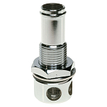 Talamex 18653100 Вентиляционное отверстие для бензобака. прямое Серебристый Chrome Plated