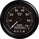 Купить Recmar RECKY07213 0-7000 RPM Тахометр С 4 Вел Тревога Черный Black 100 mm  7ft.ru в интернет магазине Семь Футов