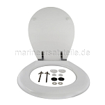 RM69 RM521 Сиденье и крышка, дерево, белый, компактный размер (стандарт)