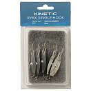 Купить Kinetic F194-236-254 Rykk Колючий Одноглазый Крючок 5 единицы Серебристый Stainless / Red 4/0  7ft.ru в интернет магазине Семь Футов