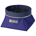 Ruffwear 20503-411L Quencher Упаковываемая миска для собак Голубой Huckleberry Blue L