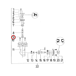 Винт из нержавеющей стали Vetus B05104R M5 x 10 мм