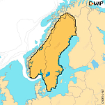 C-map M-EN-T-580-D-MS Norway&Sweden Inland Discover Визитная Карточка  Multicolour