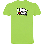 Kruskis CA65500128K037 Футболка с коротким рукавом I Love Bass Зеленый Light Green S