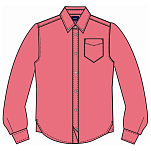 Sea ranch 22-7-276-3025-XL Рубашка с длинным рукавом Neil Linen Розовый Dubarry XL