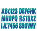 Trac outdoors 328-PUTEG200 Series 350 Регистрационное письмо Голубой Teal / Purple