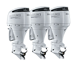 Тройка из 2 моторов Suzuki DF300APX+ 1 мотор DF300APXX, белые 3xDF300AP_white