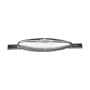 Купить Цинковый овальный анод испанского типа Tecnoseal 00302Е 225x70х31мм с креплением 300х25х6мм 7ft.ru в интернет магазине Семь Футов