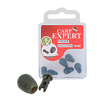 Carp expert 79032631 Feeder Маленькие овальные зажимы для быстрых поводков Бесцветный Green