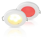 Hella marine 4025030 Euroled 75 3W 120 mm Красный/теплый белый светодиод Бесцветный White 190 Lumens 