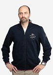 MARINEPOOL 1004229-NAVY-M Мужская куртка-свитер HARRISON / темно-синий / Размер одежды: М