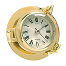 Купить Часы-иллюминатор кварцевые Nauticalia Cabin 7102 Ø140х80мм 50мм из полированной латуни 7ft.ru в интернет магазине Семь Футов
