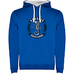 Kruskis SU1067030501C056 Толстовка с капюшоном Seahorse Two-Colour Голубой Royal Blue / White L
