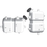 Bep marine 9024038A Вертикальный Депозит Расширения 5L Серебристый White