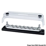 Heavy-Duty bus bar with cover, 14.309.10