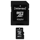 Купить Intenso 3413490 Class 10 64GB Карта памяти Micro SD Черный Black 7ft.ru в интернет магазине Семь Футов