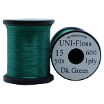 Uni products ZUFR15KG-UNIT линия Floss Rayon 600 Deniers 12.6 m  Dark Green