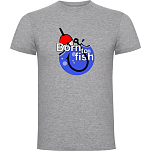 Kruskis CA65500558K046 Футболка с коротким рукавом Born To Fish Hook Серый Heather Grey 2XL
