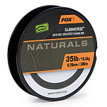 Fox international CBL026 Edges™ Naturals Submerge 300 m Плетеный Black 0.250 mm