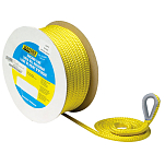 Seachoice 50-42151 Nylon Анкерная веревка с двойной оплеткой 30.5 m Желтый Yellow 3/8´´ 