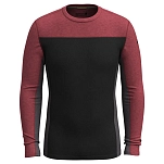 Smartwool SW002570N871.XXL Базовый слой с длинным рукавом Classic Thermal Merino Colorblock Crew Black / Currant 2XL