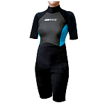 Короткий женский гидрокостюм Lalizas Pro Race Shorty 70506 мокрый чёрный 2,5 мм размер S из неопрена