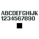 Купить International letterfix 5959001I I Наклейки с буквами Черный Black 150 mm  7ft.ru в интернет магазине Семь Футов
