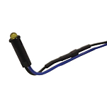 Pros NPE-638 LED 4.4 mm Amber 230V DC Индикатор Серебристый Black