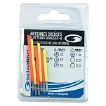 Garbolino GOMAM0190-H18OY Поплавок Antena Hollow 1.75 mm 6 Единицы Red / Yellow 22-27-32 mm