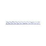 Трос English Braids 3SPWt8 Ø8мм 1700кг 3-прядный из белого полиэстера