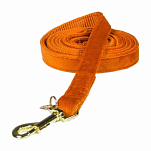 Kentucky 42643-45-120 бархат 15 mm Поводок  Orange 120 cm