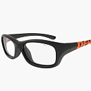 Спортивные очки с диоптриями Demetz Softness R / Matte Black / Matte Orange 48-15 Colorless Cat.0, softness516448