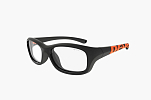 Спортивные очки с диоптриями Demetz Softness R / Matte Black / Matte Orange 48-15 Colorless Cat.0, softness516448