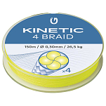 Kinetic F503-037-099 Cyber 4 Плетеный 150 M Желтый  Fluo Yellow 0.300 mm 