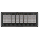Купить Blue sea systems 661-8261 Contura Water Resistant 12V DC Panel 8 Position Черный Black / Grey 7ft.ru в интернет магазине Семь Футов