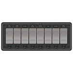 Blue sea systems 661-8261 Contura Water Resistant 12V DC Panel 8 Position Черный Black / Grey