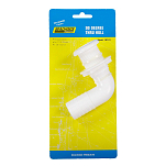 Seachoice 50-18141 Thru Hull Connector 90 Degree 2 Nuts Белая White 29 mm 