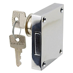 Olcese ricci 5050026 Двойной хромированный латунный дверной замок Серебристый Silver 60 x 53 mm 