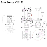 Винтовой привод с гайкой Max Power 312165 для ПУ VIP 150